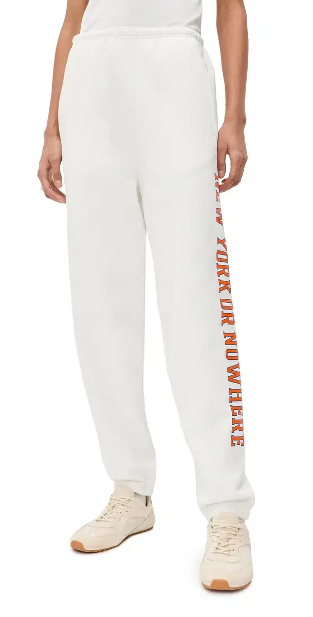 New York or Nowhere Knicks Classic Sweatpants Off White