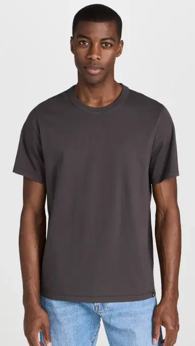 Madewell Garment-Dyed Allday Crewneck Tee Black Coal M | Thumbnail 2