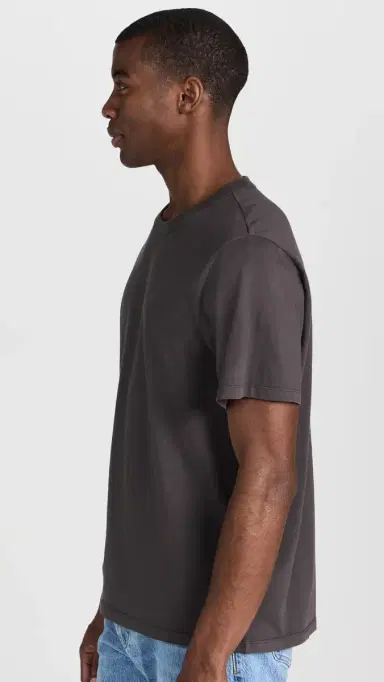 Madewell Garment-Dyed Allday Crewneck Tee Black Coal M | Thumbnail 4