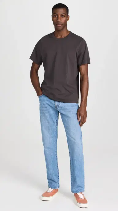 Madewell Garment-Dyed Allday Crewneck Tee Black Coal M | Thumbnail 5