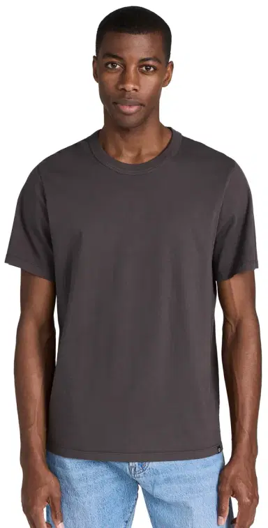 Madewell Garment-Dyed Allday Crewneck Tee Black Coal M | Thumbnail 1