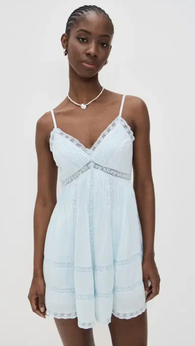 LoveShackFancy Docila Dress Blue | Thumbnail 2 LoveShackFancy Docila Dress Blue | Thumbnail 2