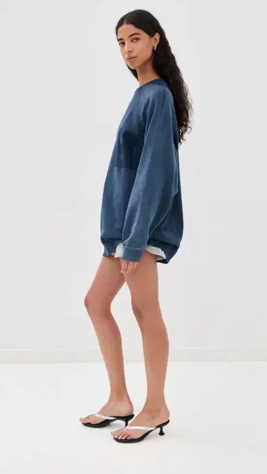 HALFBOY Over Crew Sweatshirt Mood Indigo | Thumbnail 4 HALFBOY Over Crew Sweatshirt Mood Indigo | Thumbnail 4