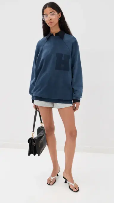 HALFBOY Over Crew Sweatshirt Mood Indigo | Thumbnail 5 HALFBOY Over Crew Sweatshirt Mood Indigo | Thumbnail 5