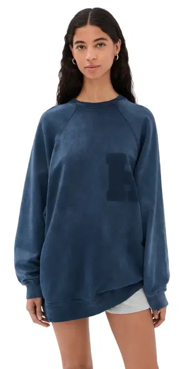 HALFBOY Over Crew Sweatshirt Mood Indigo | Thumbnail 1 HALFBOY Over Crew Sweatshirt Mood Indigo | Thumbnail 1