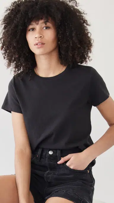 RE/DONE The Classic Tee Washed Black | Thumbnail 2 RE/DONE The Classic Tee Washed Black | Thumbnail 2