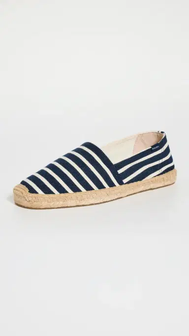 Soludos Striped Slip On Espadrilles Dark Navy/ | Thumbnail 2