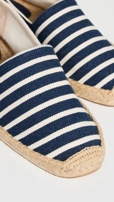 Soludos Striped Slip On Espadrilles Dark Navy/ | Thumbnail 5