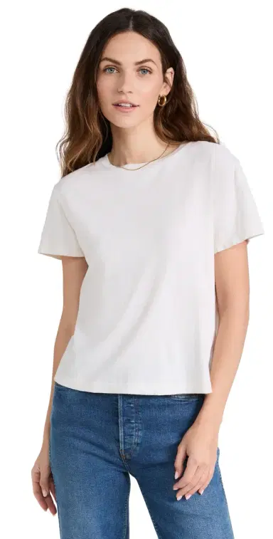 RE/DONE The Classic Tee Vintage White | Thumbnail 1