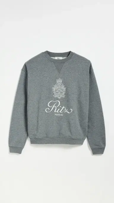 FRAME Ritz Unisex Sweatshirt Heather Grey | Thumbnail 2 FRAME Ritz Unisex Sweatshirt Heather Grey | Thumbnail 2