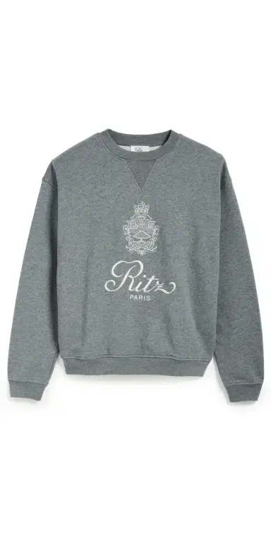 FRAME Ritz Unisex Sweatshirt Heather Grey | Thumbnail 1 FRAME Ritz Unisex Sweatshirt Heather Grey | Thumbnail 1