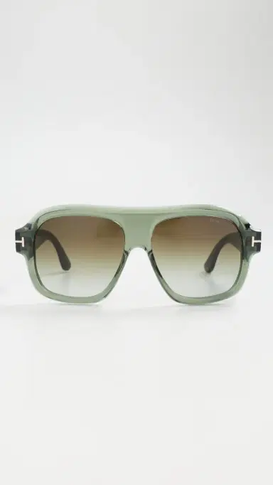 Tom Ford Rhonda Sunglasses Shiny Transparent Sage One Size | Thumbnail 2 Tom Ford Rhonda Sunglasses Shiny Transparent Sage One Size | Thumbnail 2