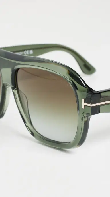 Tom Ford Rhonda Sunglasses Shiny Transparent Sage One Size | Thumbnail 6 Tom Ford Rhonda Sunglasses Shiny Transparent Sage One Size | Thumbnail 6
