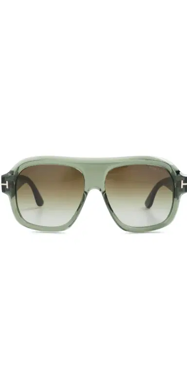 Tom Ford Rhonda Sunglasses Shiny Transparent Sage One Size | Thumbnail 1 Tom Ford Rhonda Sunglasses Shiny Transparent Sage One Size | Thumbnail 1
