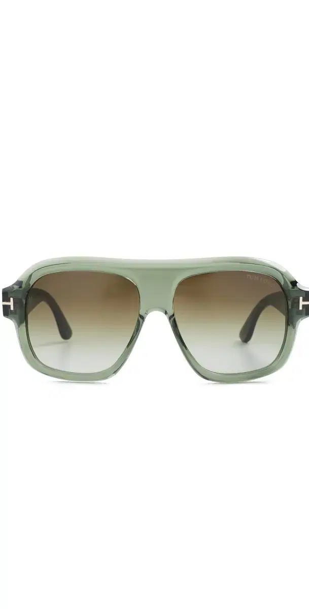 Tom Ford Rhonda Sunglasses Shiny Transparent Sage One Size
