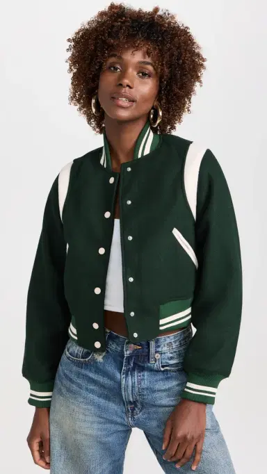 BLANKNYC Smart Move Bomber Jacket Green Combo | Thumbnail 2 BLANKNYC Smart Move Bomber Jacket Green Combo | Thumbnail 2