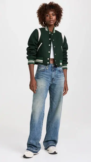 BLANKNYC Smart Move Bomber Jacket Green Combo | Thumbnail 5 BLANKNYC Smart Move Bomber Jacket Green Combo | Thumbnail 5