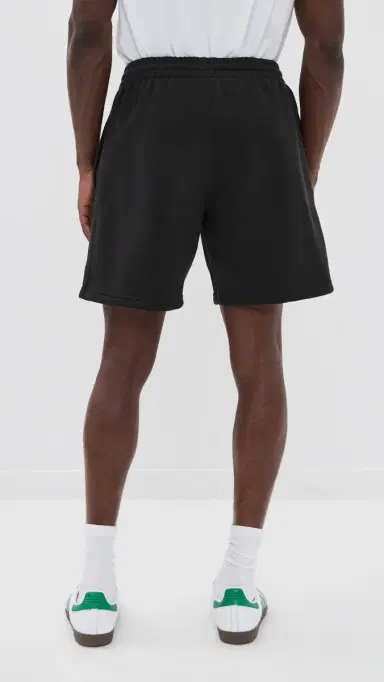 adidas Trefoil Essentials Fleece Shorts 7 Black | Thumbnail 3 adidas Trefoil Essentials Fleece Shorts 7 Black | Thumbnail 3