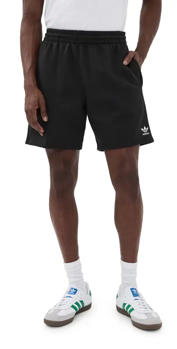 adidas Trefoil Essentials Fleece horts 7 Black