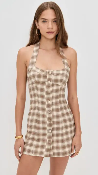 Bailey Rose Mini Dress Tan | Thumbnail 2