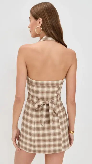 Bailey Rose Mini Dress Tan | Thumbnail 3