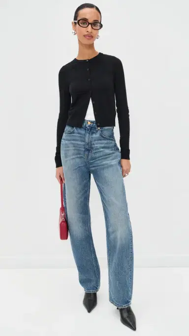 Joe's Jeans The Dani Cashmere Cardigan Black S | Thumbnail 5