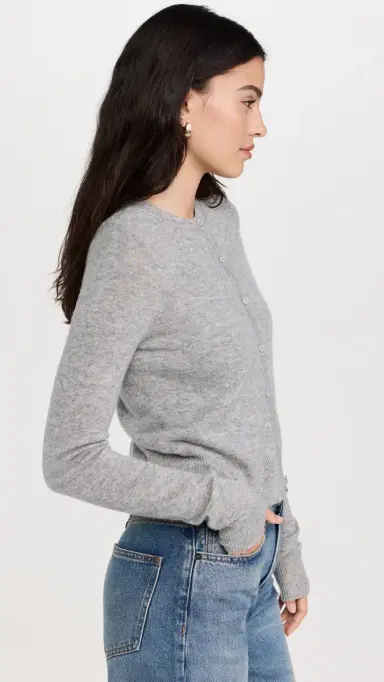 Joe's Jeans The Dani Cashmere Cardigan Heather Grey L | Thumbnail 4 Joe's Jeans The Dani Cashmere Cardigan Heather Grey L | Thumbnail 4