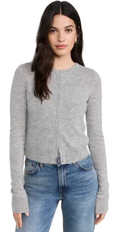 Joe's Jeans The Dani Cashmere Cardigan Heather Grey L | Thumbnail 1 Joe's Jeans The Dani Cashmere Cardigan Heather Grey L | Thumbnail 1