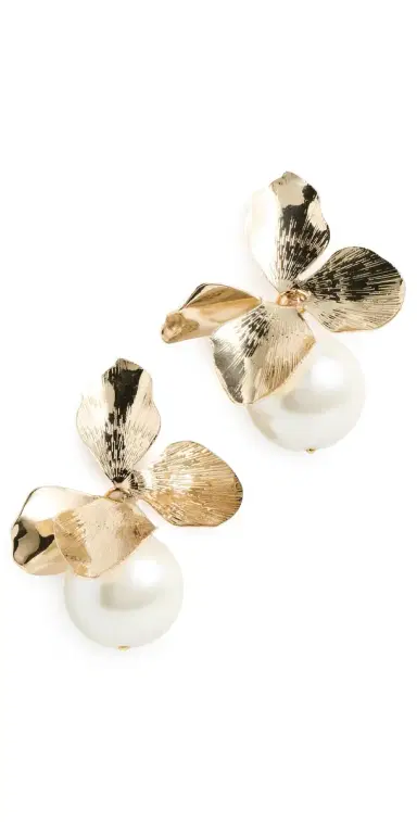 Shashi Hyacinthe Pearl Drop Earring | Thumbnail 1