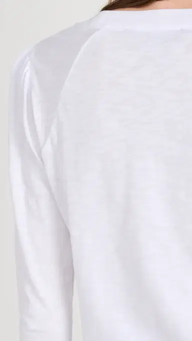 Veronica Beard Jean Mason Baseball Tee White | Thumbnail 6