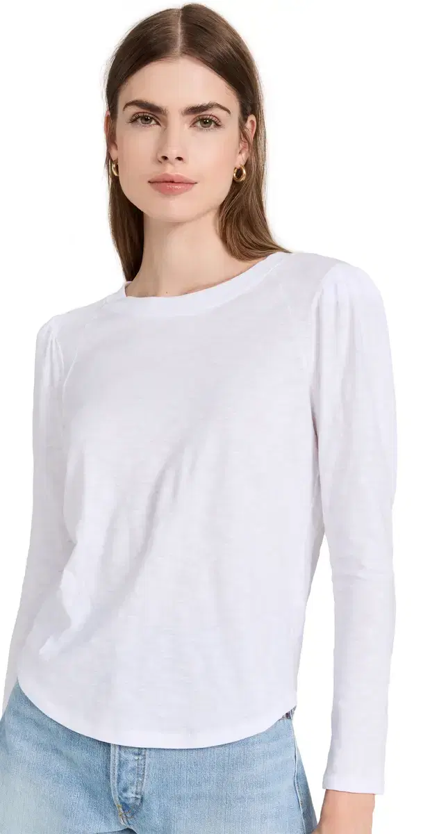 Veronica Beard Jean Mason Baseball Tee White