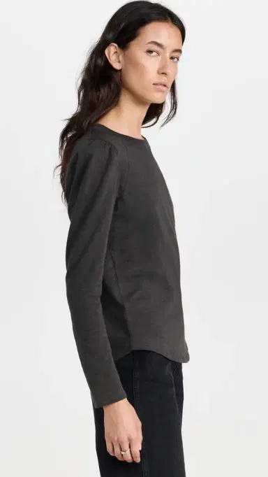 Veronica Beard Jean Mason Baseball Tee Charcoal L | Thumbnail 4 Veronica Beard Jean Mason Baseball Tee Charcoal L | Thumbnail 4