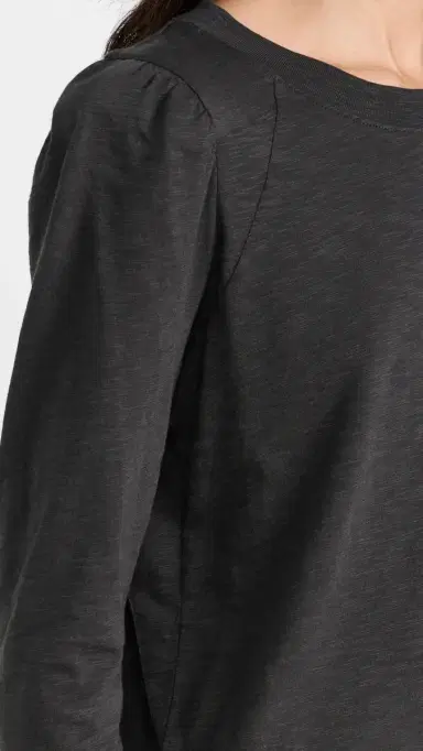 Veronica Beard Jean Mason Baseball Tee Charcoal L | Thumbnail 6 Veronica Beard Jean Mason Baseball Tee Charcoal L | Thumbnail 6