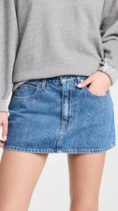 SLVRLAKE Low Rise Micro Mini Skirt Sweet Memory 32 | Thumbnail 2
