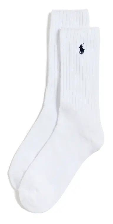 Polo Ralph Lauren Cotton Rib Crew Socks White 10-13 | Thumbnail 1