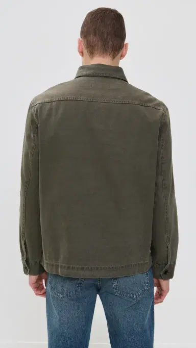 Alex Mill Garment Dyed Work Jacket Thyme M | Thumbnail 3