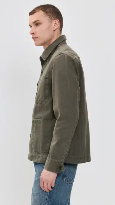Alex Mill Garment Dyed Work Jacket Thyme M | Thumbnail 4