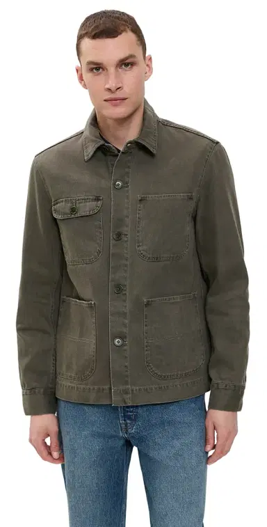 Alex Mill Garment Dyed Work Jacket Thyme M | Thumbnail 1