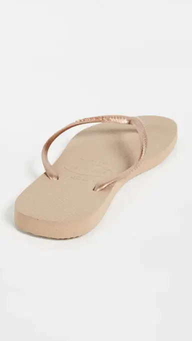 Havaianas Slim Flip Flops Rose Gold 9/10 | Thumbnail 4 Havaianas Slim Flip Flops Rose Gold 9/10 | Thumbnail 4