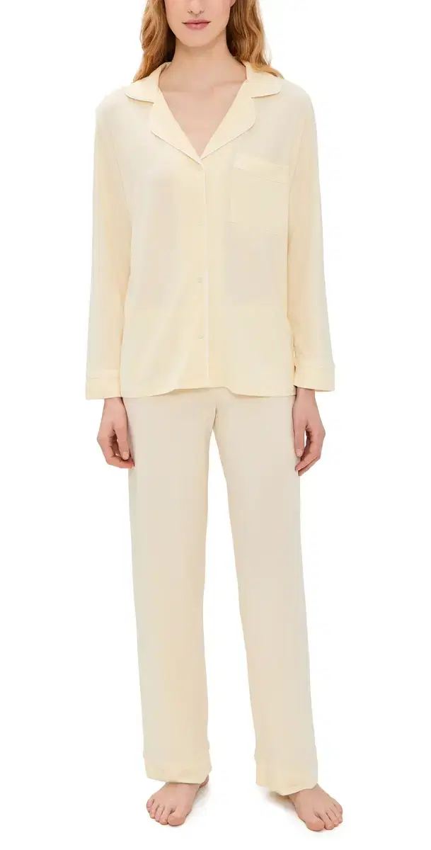 Eberjey Gisele Long Pajama et Buttercream/