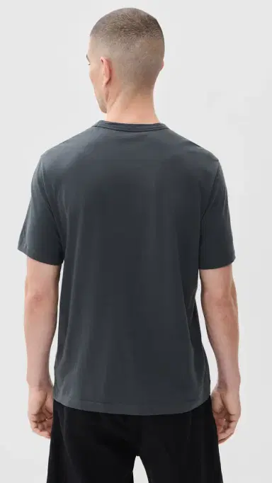 OFFICINE GÉNÉRALE Crew Neck Tee Faded Black | Thumbnail 3 OFFICINE GÉNÉRALE Crew Neck Tee Faded Black | Thumbnail 3