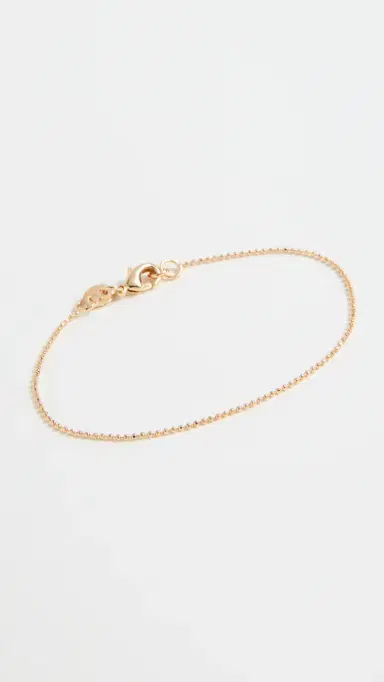 Alexa Leigh 1MM Diamond Cut Ball Chain Bracelet | Thumbnail 2