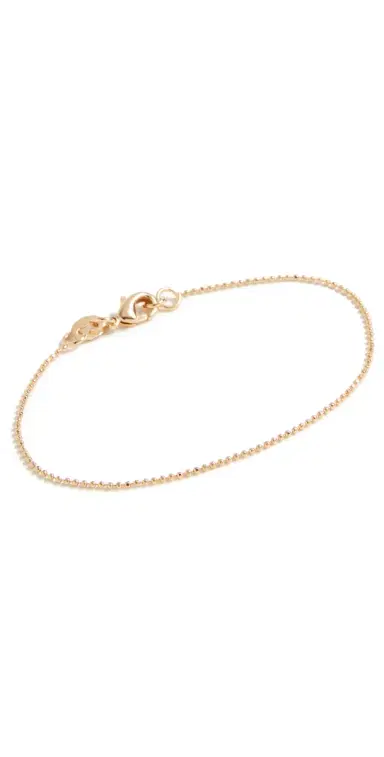 Alexa Leigh 1MM Diamond Cut Ball Chain Bracelet | Thumbnail 1