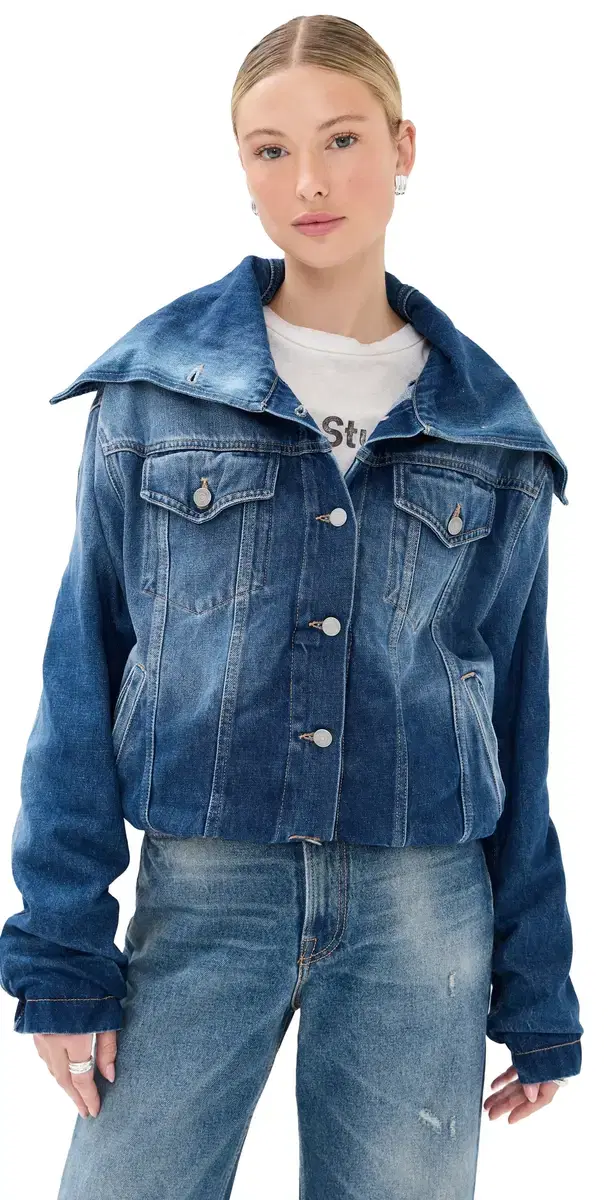 Denim Coast Blue Jacket Mid Blue