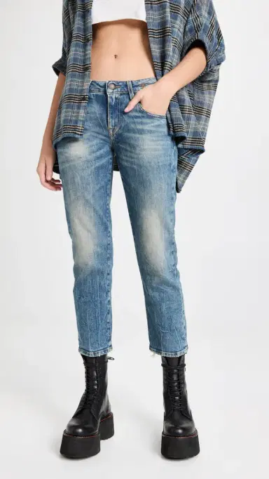 R13 Boy Straight Leg Jeans Kelly Stretch 28 | Thumbnail 2