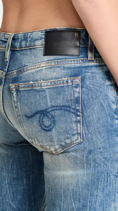 R13 Boy Straight Leg Jeans Kelly Stretch 28 | Thumbnail 6
