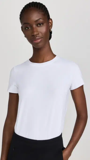Commando Essential Cotton Tee Thong Bodysuit White L | Thumbnail 2 Commando Essential Cotton Tee Thong Bodysuit White L | Thumbnail 2