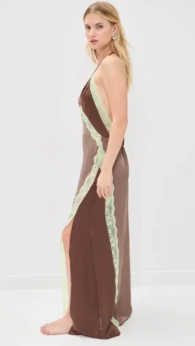 Free People Some Kind of ove Maxi Slip Mink Combo | Thumbnail 5