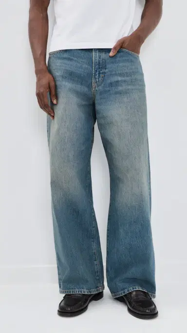 Jeanerica Brera Relaxed Wide Straight Leg Jeans 1990 Light Vintage | Thumbnail 2 Jeanerica Brera Relaxed Wide Straight Leg Jeans 1990 Light Vintage | Thumbnail 2