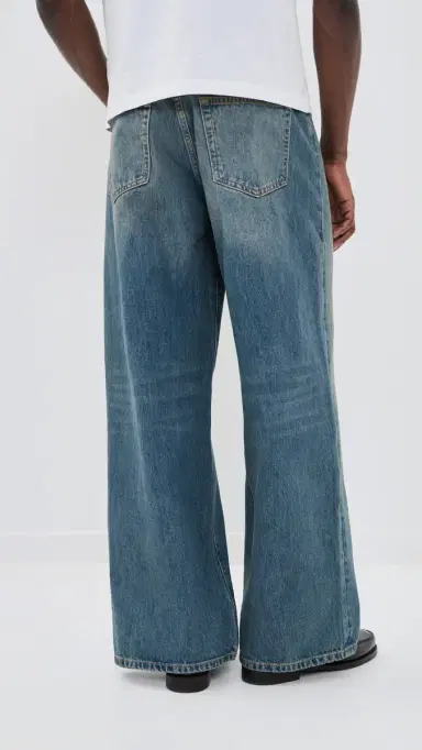 Jeanerica Brera Relaxed Wide Straight Leg Jeans 1990 Light Vintage | Thumbnail 3 Jeanerica Brera Relaxed Wide Straight Leg Jeans 1990 Light Vintage | Thumbnail 3